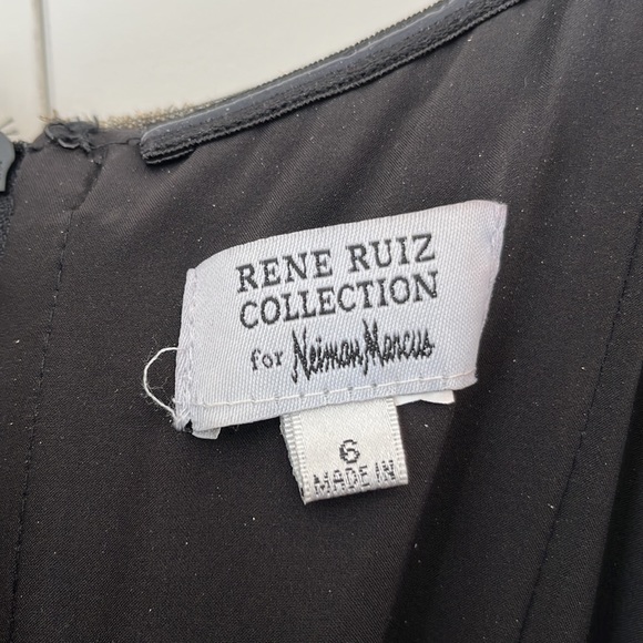 Rene Ruiz Off Shoulder Metallic A Line Gown size 6 - Picture 4 of 4